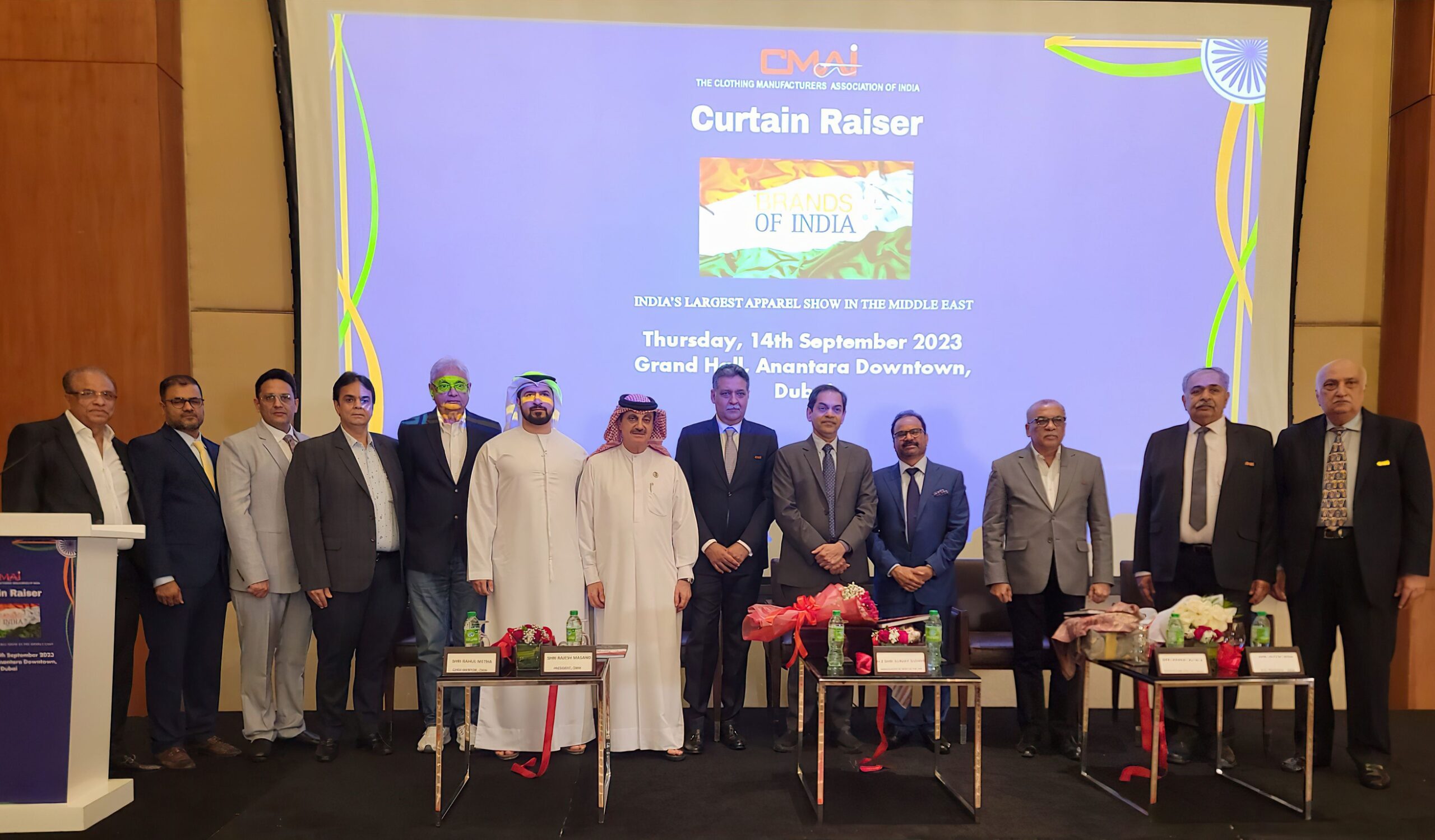 Delegates and Higher offials at CMAI Brands of India curtain raiser event in September 2023