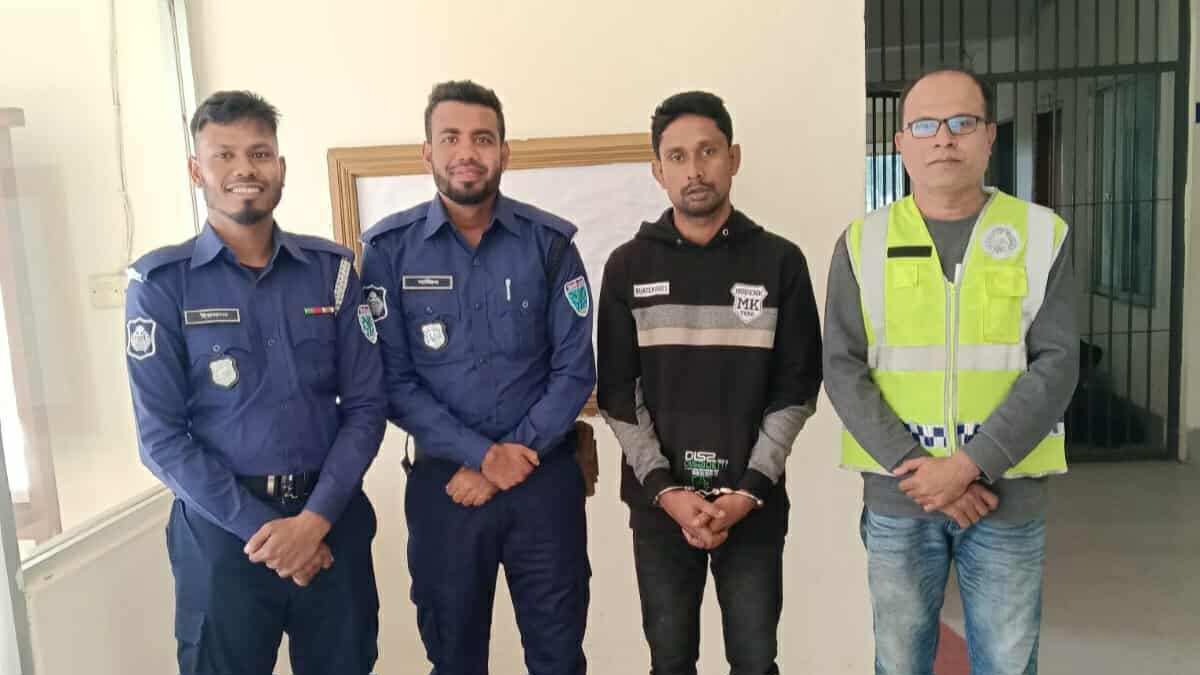 কমলগঞ্জে ১৪ বছরের সাজাপ্রাপ্ত আসামি গ্রেপ্তার