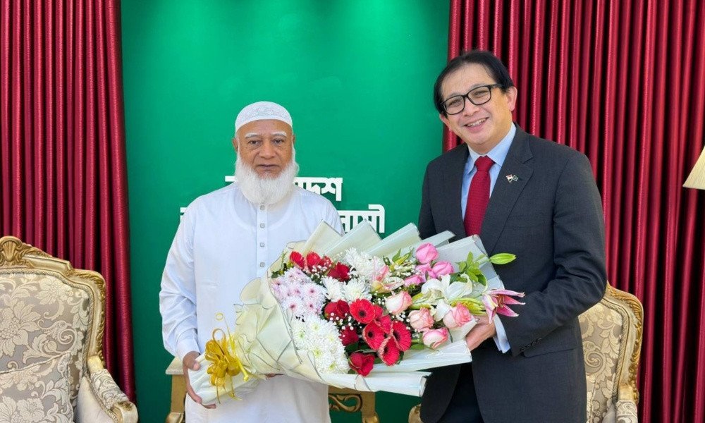 জামায়াত আমিরের সঙ্গে সিঙ্গাপুর হাইকমিশনের চার্জ দি অ্যাফেয়ার্সের বৈঠক